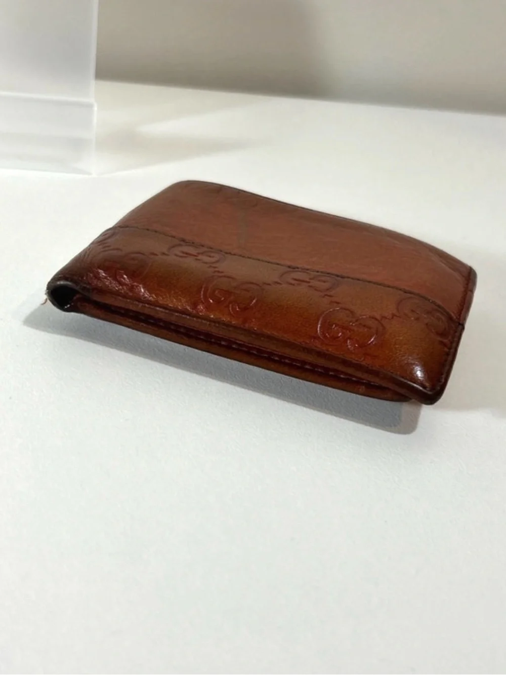 Gucci Brown Guccissima Leather Bifold Wallet